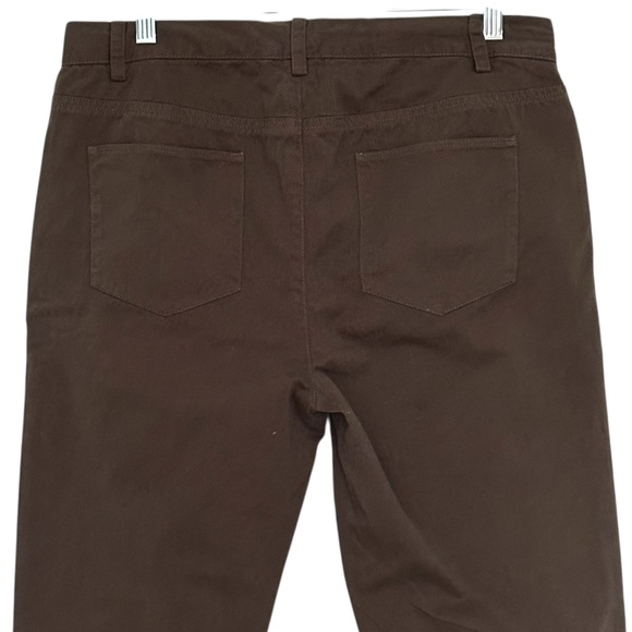 NEW EVERLANE Men’s Flat Front Chinos Slim Olive Brown Pants Size 32 x 32 - Picture 4 of 6